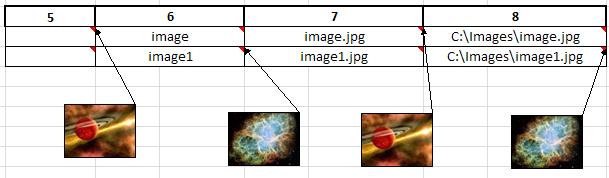 Automatically add an image into a cell in Excel