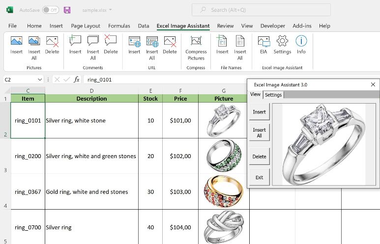 Excel Image Assistant 3.0